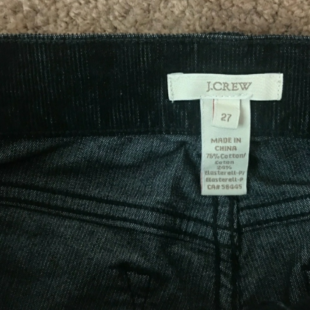 J. Crew Cords Skinny Pants / 27 Skinny Fit